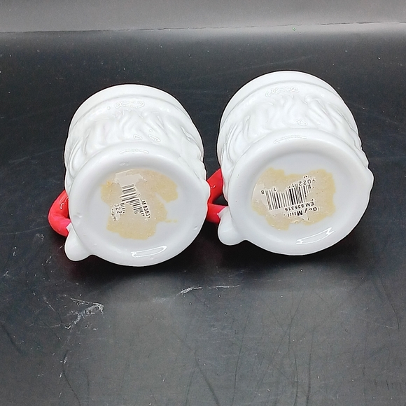 Vintage 60s Santa Claus Mini Ceramic Christmas Mug Set Of 2 - Picture 2 of 7